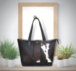 "Stylish Leather Tote Bag with Tassel - Perfect Gift for Her"