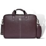 Cherry Brown Leather Laptop bag