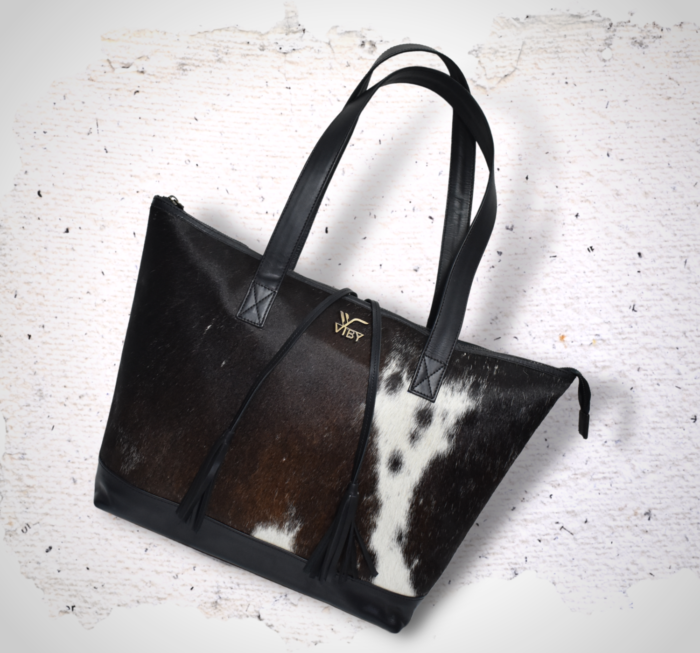 "Stylish Leather Tote Bag with Tassel - Perfect Gift for Her" - Image 7