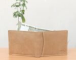 Soft Beige Genuine Leather Wallet for Men - Image 5