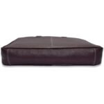 Cherry Brown Leather Laptop bag - Image 4
