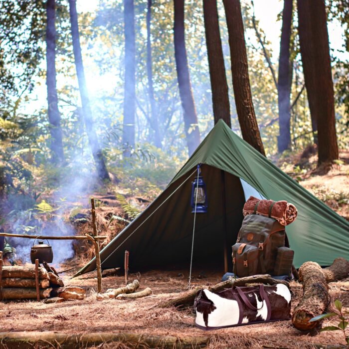 Experience luxury travel with our Real hair on Leather Duffel Bag. Perfect for weekends or gym sessions, this spacious Brown Weekender Bag offers both style and durability. - Image 4