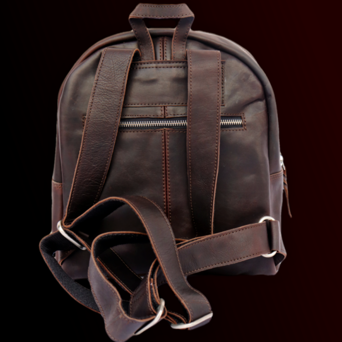 Men's Backpack in Vintage hunterLeather - Image 3